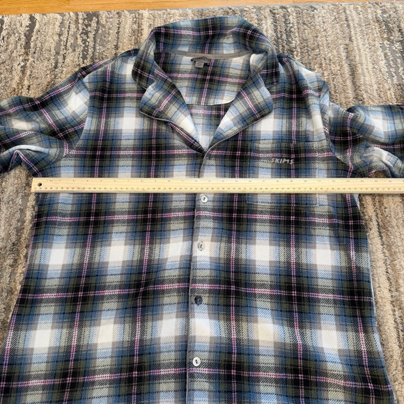 UEC-Unisex SKIMS Fleece Multi Plaid (Blue Pink Plaid)Pajama Set L - Picture 5 of 9